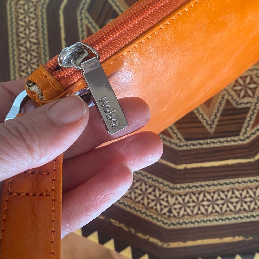 HOBO The Original women's clutch Evening clutch Orange leather - Picture 4 of 11
